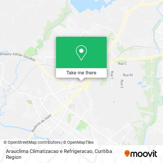 Arauclima Climatizacao e Refrigeracao map