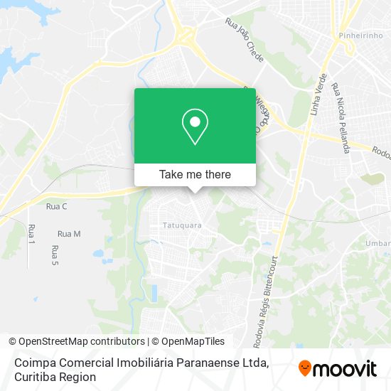 Coimpa Comercial Imobiliária Paranaense Ltda map