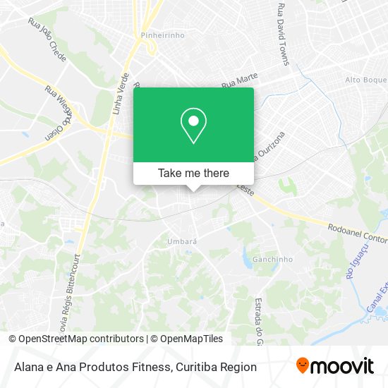 Mapa Alana e Ana Produtos Fitness