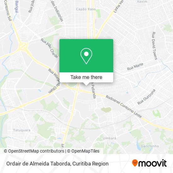 Ordair de Almeida Taborda map