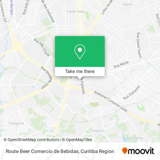 Route Beer Comercio de Bebidas map