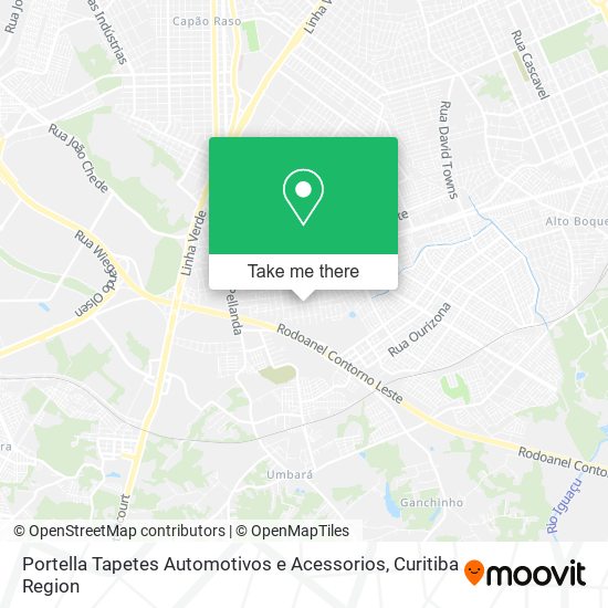 Portella Tapetes Automotivos e Acessorios map