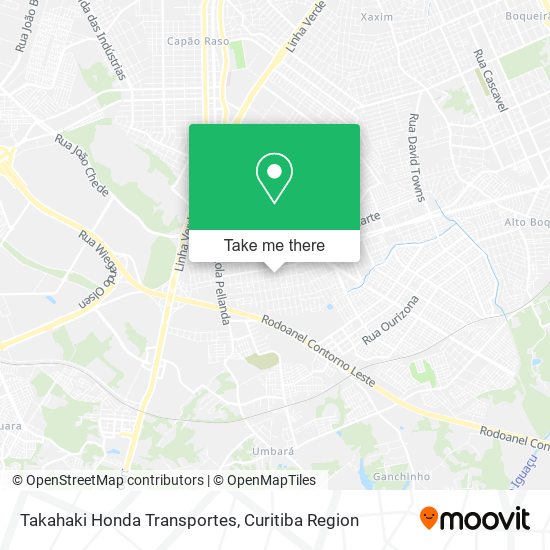 Takahaki Honda Transportes map