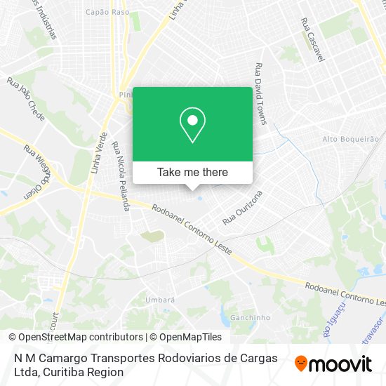 N M Camargo Transportes Rodoviarios de Cargas Ltda map