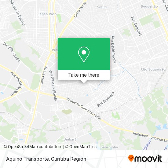 Aquino Transporte map