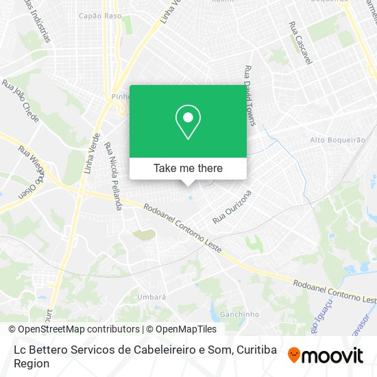 Mapa Lc Bettero Servicos de Cabeleireiro e Som