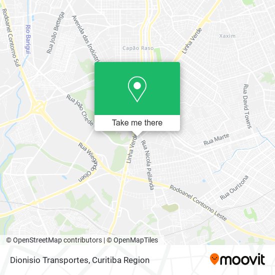 Dionisio Transportes map