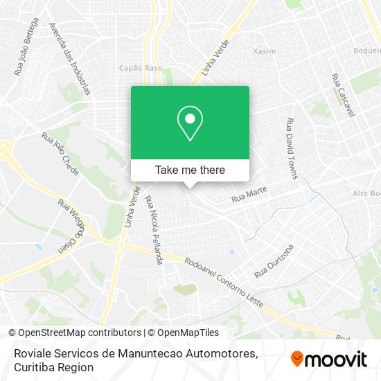 Roviale Servicos de Manuntecao Automotores map