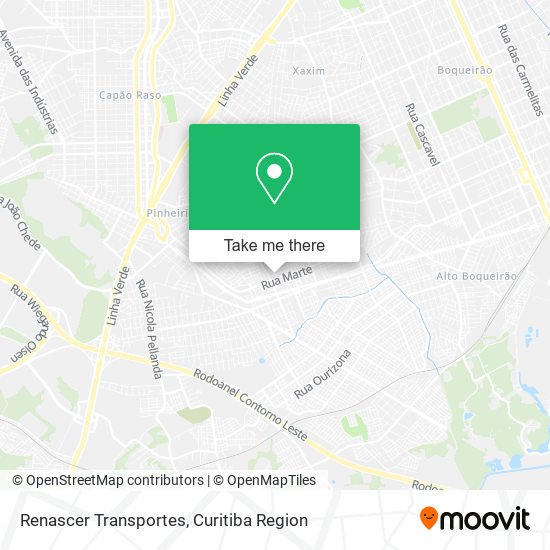 Renascer Transportes map