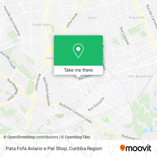 Mapa Pata Fofa Aviario e Pet Shop