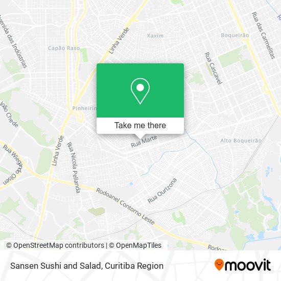Sansen Sushi and Salad map