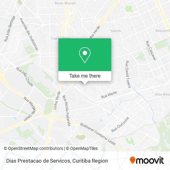 Mapa Dias Prestacao de Servicos