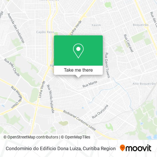 Mapa Condomínio do Edifício Dona Luiza