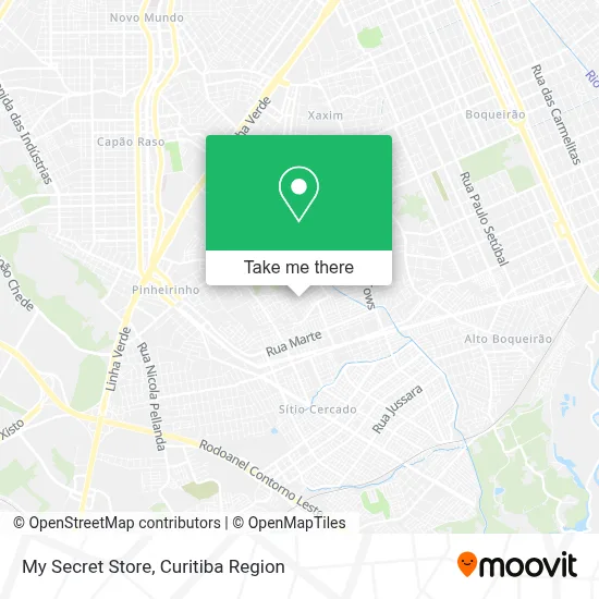 My Secret Store map