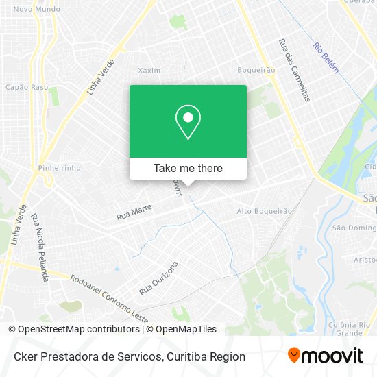 Cker Prestadora de Servicos map