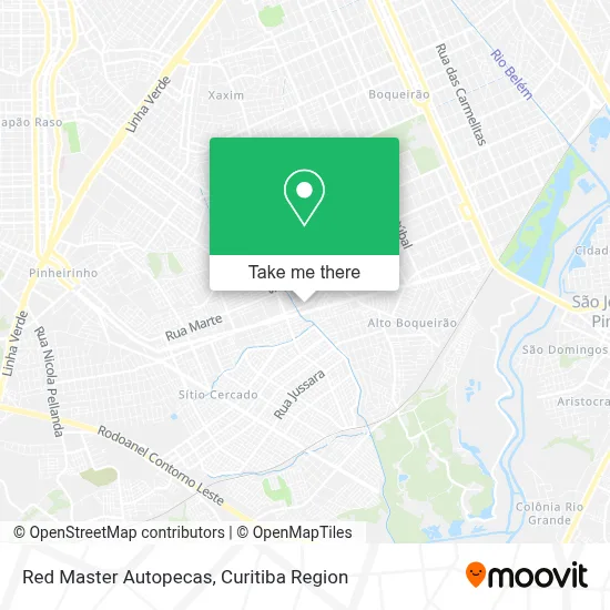 Red Master Autopecas map