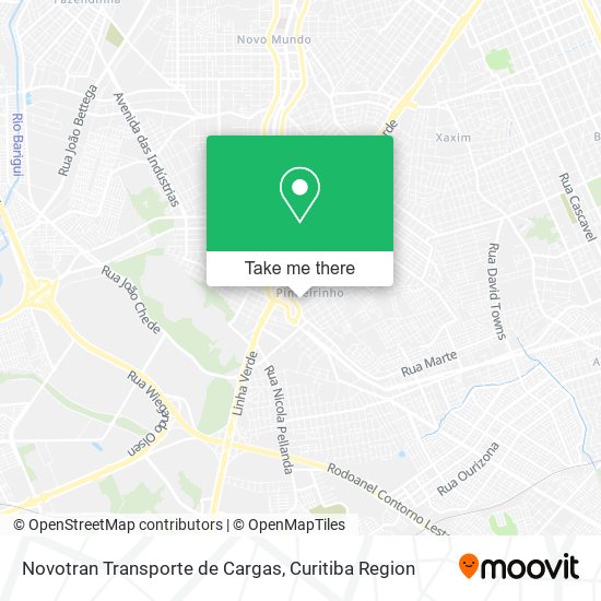 Mapa Novotran Transporte de Cargas