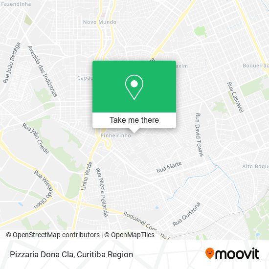 Mapa Pizzaria Dona Cla