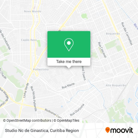 Studio Nc de Ginastica map