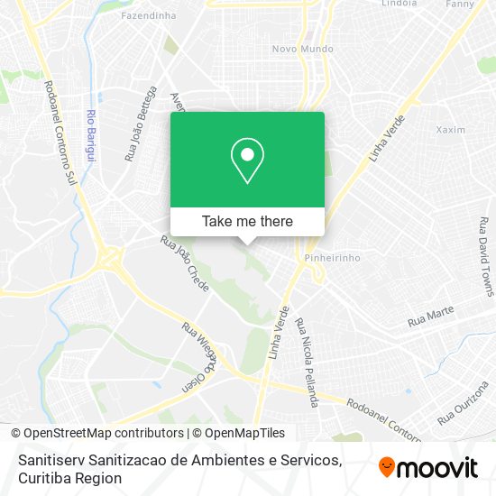 Sanitiserv Sanitizacao de Ambientes e Servicos map