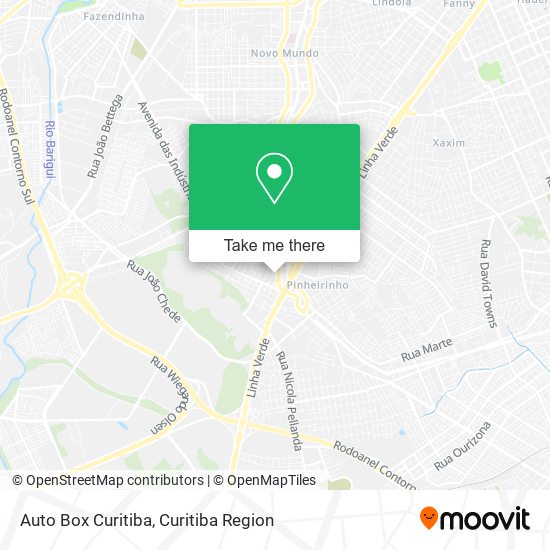 Mapa Auto Box Curitiba