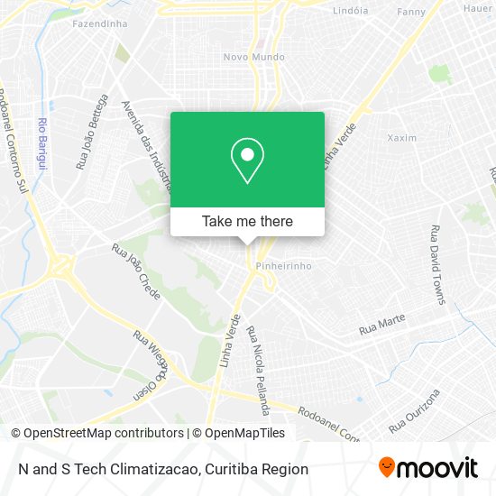 N and S Tech Climatizacao map