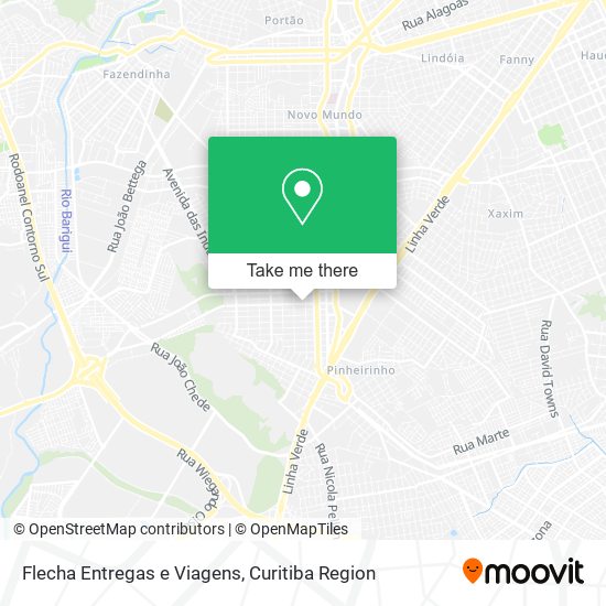 Flecha Entregas e Viagens map