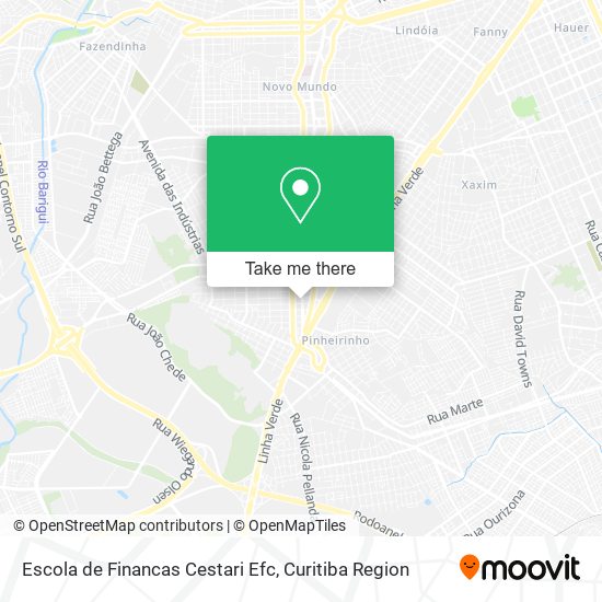 Mapa Escola de Financas Cestari Efc