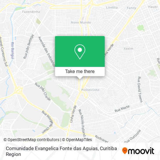 Comunidade Evangelica Fonte das Aguias map