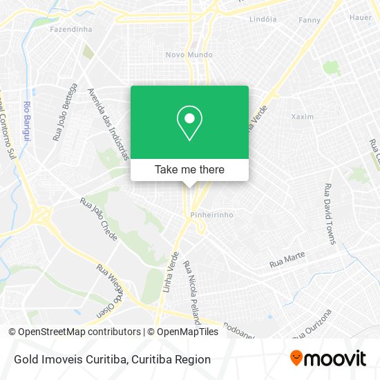 Mapa Gold Imoveis Curitiba