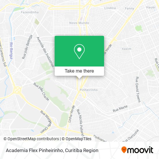 Academia Flex Pinheirinho map