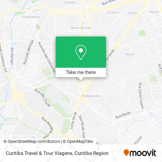 Mapa Curitiba Travel & Tour Viagens