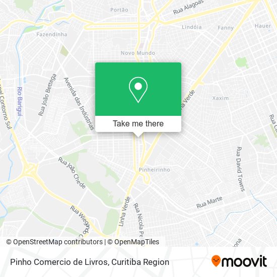 Pinho Comercio de Livros map