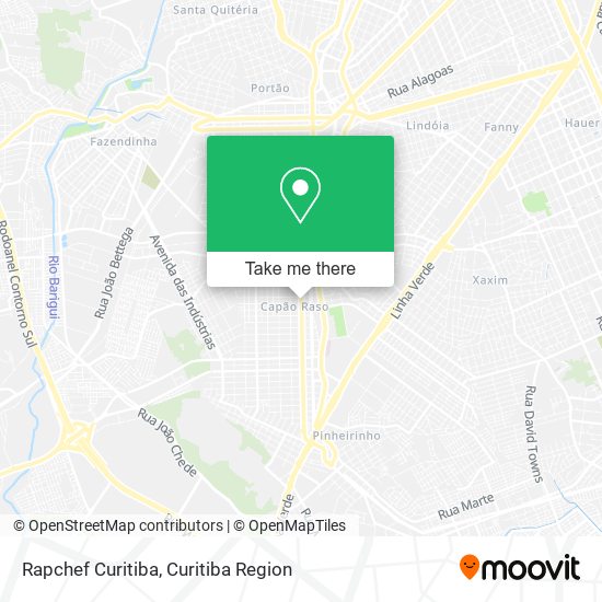 Rapchef Curitiba map