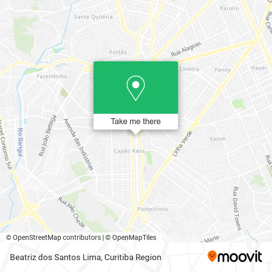 Beatriz dos Santos Lima map