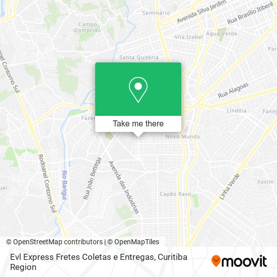 Evl Express Fretes Coletas e Entregas map