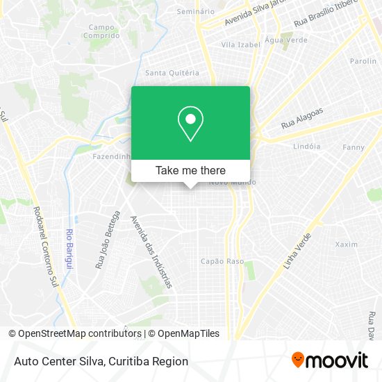 Mapa Auto Center Silva