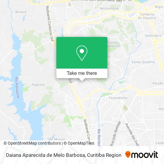 Mapa Daiana Aparecida de Melo Barbosa