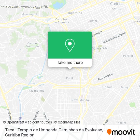 Teca - Templo de Umbanda Caminhos da Evolucao map