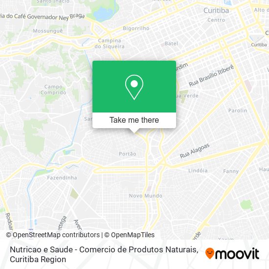 Nutricao e Saude - Comercio de Produtos Naturais map