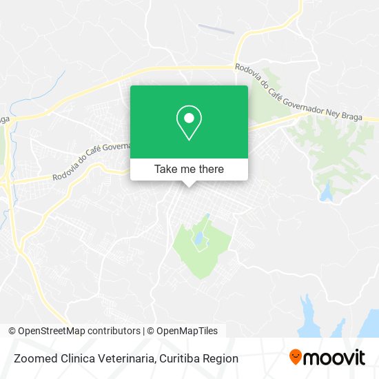 Zoomed Clinica Veterinaria map