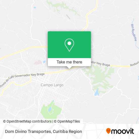 Dom Divino Transportes map