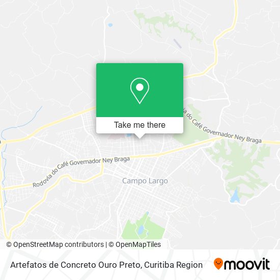 Artefatos de Concreto Ouro Preto map