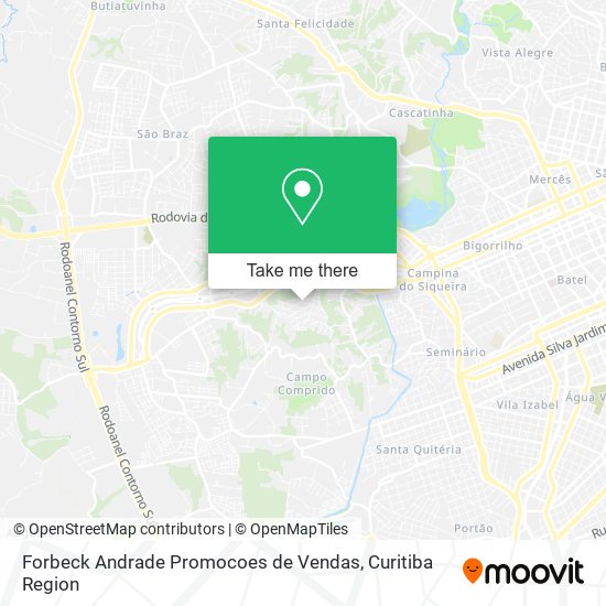 Mapa Forbeck Andrade Promocoes de Vendas