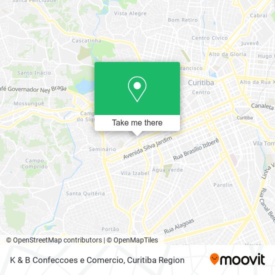 K & B Confeccoes e Comercio map