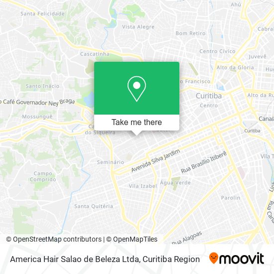 Mapa America Hair Salao de Beleza Ltda