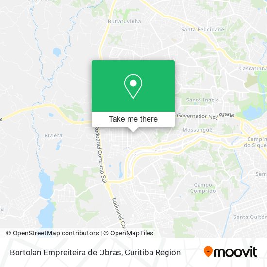 Bortolan Empreiteira de Obras map