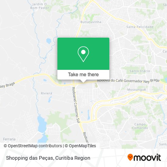 Shopping das Peças map