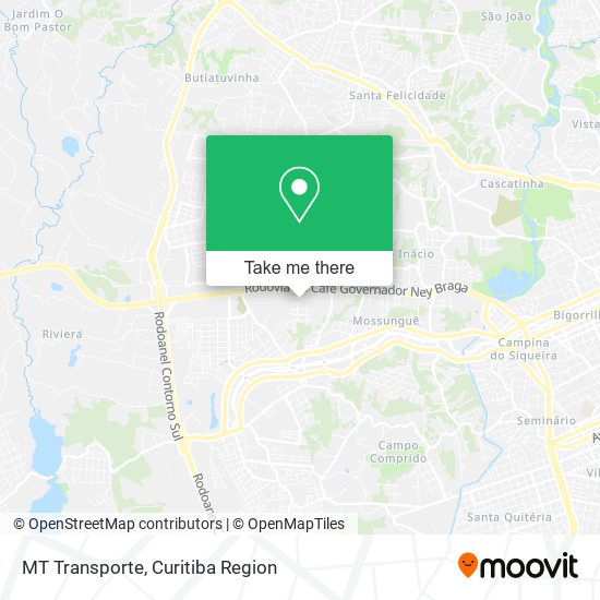 MT Transporte map