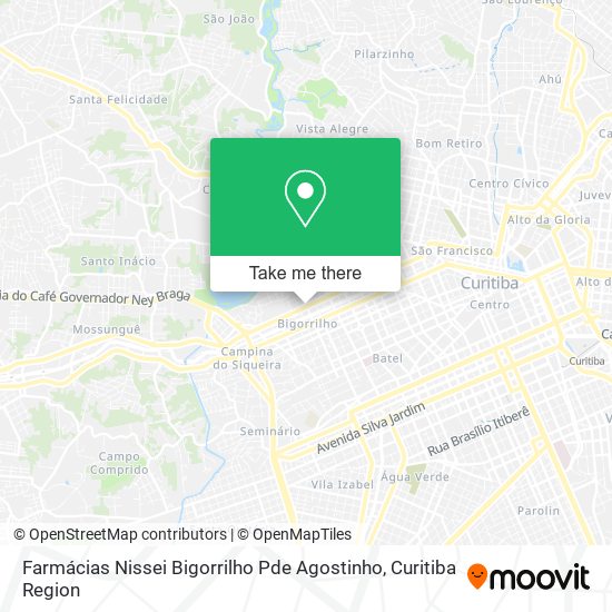 Farmácias Nissei Bigorrilho Pde Agostinho map